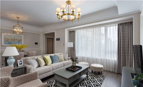 沈陽-萬達公館110平「美式風(fēng)格」裝修設(shè)計